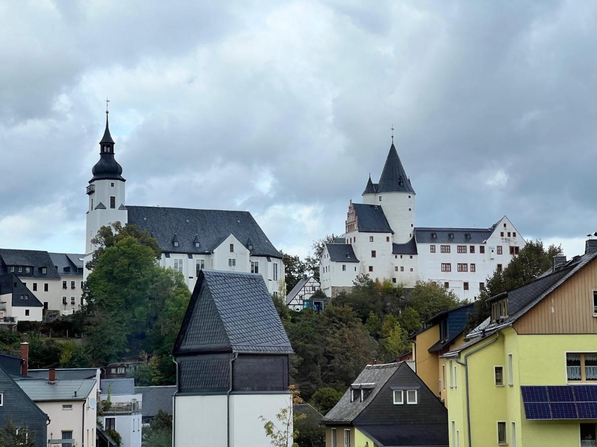 Ferienwohnung Schlossblick Im Herzen Der Stadt Schwarzenberg  Dış mekan fotoğraf